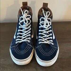 Men's Blue High-Top Sneakers
